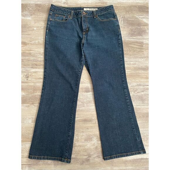 DKNY SOHO Petite Boot Cut Denim Jeans Women’s Size 14L - Picture 2 of 6